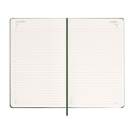 Leather-look paper diary with daily view and hard cover Moleskine green colour fourth view