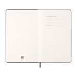 12-month weekly planner in leather-look paper with hard cover Moleskine black colour fifth view