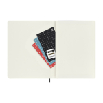 Large weekly leather-colour paper soft cover Moleskine diary black colour second view