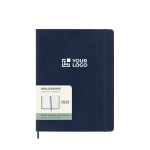 Large weekly leather-colour paper soft cover Moleskine diary main view
