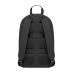 Moleskine Metro 15” backpack with compartments and mesh back panel black colour second rear view