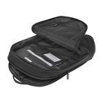 Moleskine Metro 15” backpack with compartments and mesh back panel black colour second view