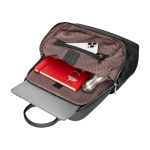 Elegant leather backpack with urban style Moleskine Classic 15” black colour third view