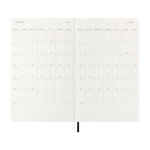 Moleskine daily diary with soft cover and elastic closure black colour fourth view
