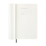 Moleskine daily diary with soft cover and elastic closure black colour fifth view