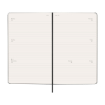 Horizontal weekly planner with inner pocket Moleskine black colour fourth view