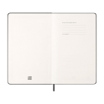 Horizontal weekly planner with inner pocket Moleskine black colour fifth view
