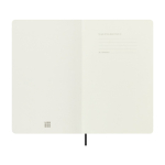 XL vegan softcover notebook with python effect Moleskine Vegea Boa, ruled pages black colour second view