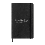 XL vegan softcover notebook with python effect Moleskine Vegea Boa, ruled pages black colour
