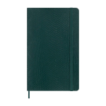 XL vegan softcover notebook with python effect Moleskine Vegea Boa, ruled pages green colour