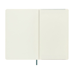 XL vegan softcover notebook with python effect Moleskine Vegea Boa, ruled pages green colour fourth view