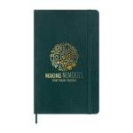 XL vegan softcover notebook with python effect Moleskine Vegea Boa, ruled pages green colour