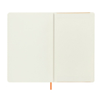 XL soft cover vegan Moleskine Vegea Capri lined notebook orange colour fourth view