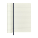 XL soft cover vegan Moleskine Vegea Capri lined notebook blue gray colour third view