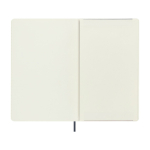 XL soft cover vegan Moleskine Vegea Capri lined notebook blue gray colour fourth view
