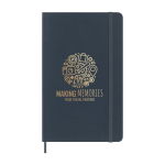 XL soft cover vegan Moleskine Vegea Capri lined notebook blue gray colour