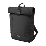 Urban roll-top backpack with compartments Moleskine Metro 15'' black colour
