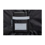 Urban roll-top backpack with compartments Moleskine Metro 15'' black colour close-up view 2