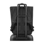 Urban roll-top backpack with compartments Moleskine Metro 15'' black colour third view