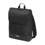 Slim backpack with magnetic closure and zip Moleskine Metro Slim 15” black colour