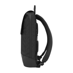 Slim backpack with magnetic closure and zip Moleskine Metro Slim 15” black colour fourth view