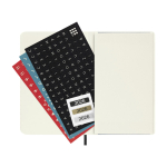 Pocket weekly diary with soft cover and elastic closure Moleskine black colour second view