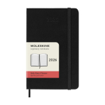 Pocket daily diary with hard cover and inner pocket Moleskine black colour
