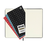 Pocket daily diary with hard cover and inner pocket Moleskine black colour second view