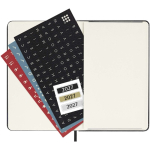 Pocket daily diary with hard cover and inner pocket Moleskine black colour fifth view