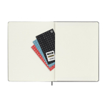 Large weekly diary with elastic closure and hard cover Moleskine black colour second view