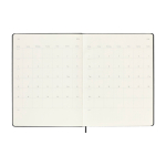 Large weekly diary with elastic closure and hard cover Moleskine black colour third view
