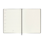 Large weekly diary with elastic closure and hard cover Moleskine black colour fourth view