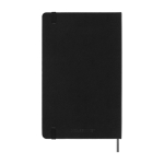 Undated weekly planner to start whenever you want Moleskine black colour second rear view