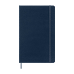 Moleskine smart notebook to copy from paper to the mobile app blue colour second front view