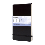XL artistic album for watercolour, sketches and mixed media Moleskine black colour
