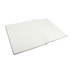 Moleskine A4 hardcover cardboard-bound sketchbook black colour fourth view