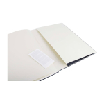 Moleskine A4 hardcover cardboard-bound sketchbook black colour fifth view