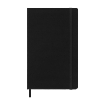 Medium sketchbook with inner pocket and ribbon Moleskine black colour second front view