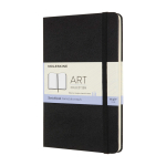Medium sketchbook with inner pocket and ribbon Moleskine black colour