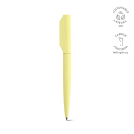 Twist recycled aluminium pen with black ink yellow colour