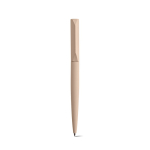 Twist recycled aluminium pen with black ink champagne colour front view