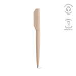 Twist recycled aluminium pen with black ink champagne colour