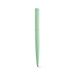 Twist recycled aluminium pen with black ink pastel green colour rear view