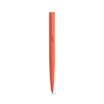 Twist recycled aluminium pen with black ink salmon colour front view