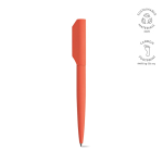 Twist recycled aluminium pen with black ink salmon colour