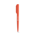 Twist recycled aluminium pen with black ink salmon colour