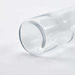 European-made glass bottle with leakproof cap 500 ml transparent colour detail view