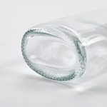 EU-made glass bottle with silver leakproof cap 700 ml transparent colour detail view
