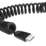 All-in-one recycled plastic cable with 60W fast charging black colour second detail view