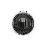 All-in-one recycled plastic cable with 60W fast charging black colour front view